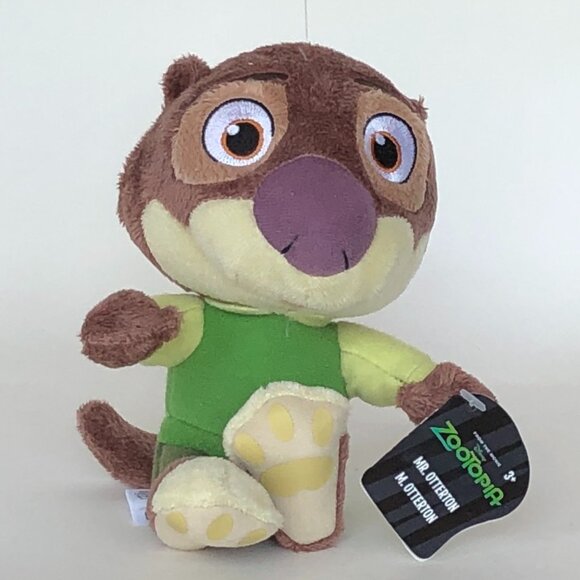 Disney Zootopia New w/Tag Mr.Otterton 9-Inch Plush Stuffed Animal - Picture 2 of 9